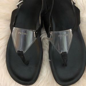 Prada Black Sandals